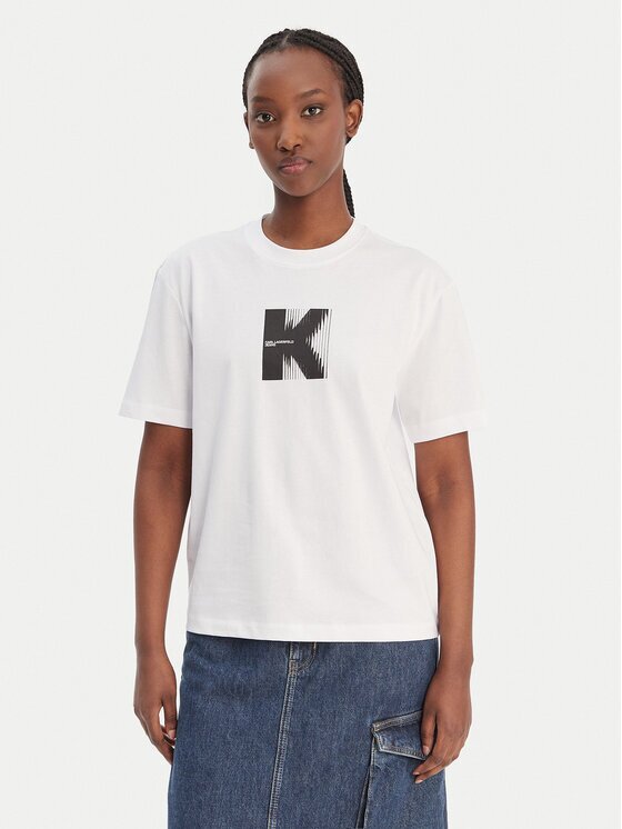 Karl Lagerfeld Jeans Tricou B1W17055 Relaxed Fit