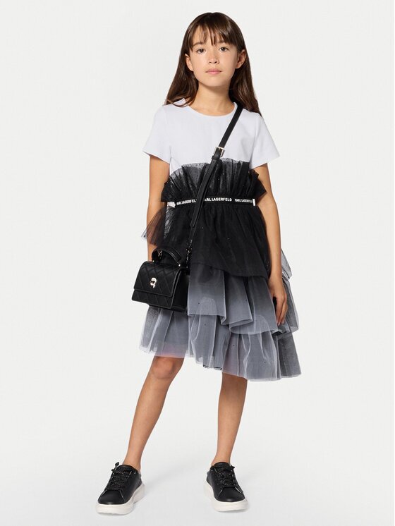 KARL LAGERFELD KIDS Rochie elegantă Z31326 S Regular Fit