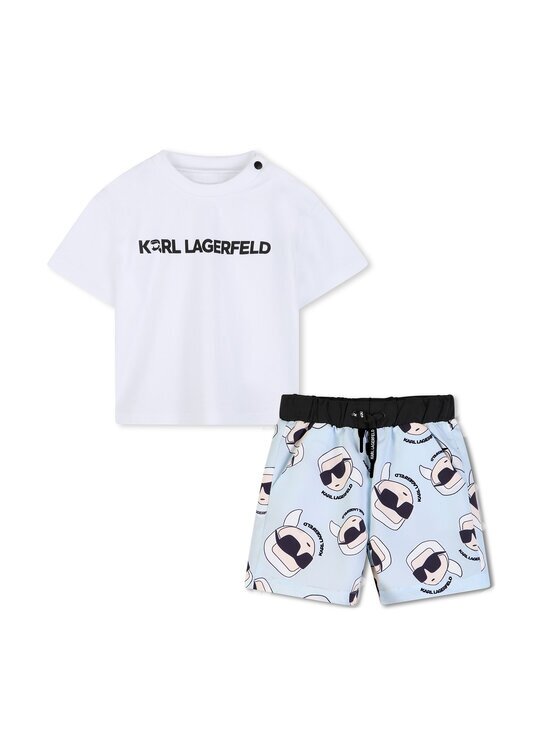 KARL LAGERFELD KIDS Set tricou și pantaloni scurți Z31067 Regular Fit