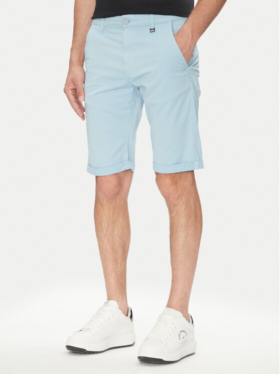 Karl Lagerfeld Pantalon scurți din material 265812 552829 Albastru celest Regular Fit