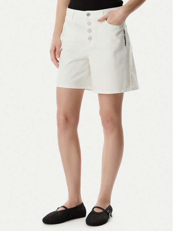 Karl Lagerfeld Pantaloni scurți de blugi B2W10048 Loose Fit