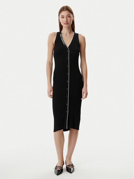Karl Lagerfeld Rochie tricotată B2W13004 Slim Fit
