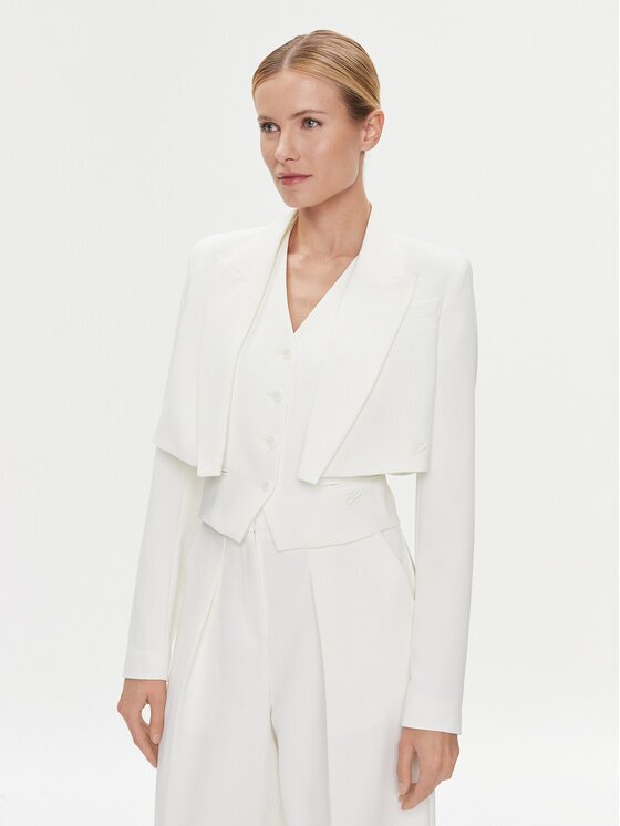 Karl Lagerfeld Set sacou și vestă 240W1411 Regular Fit