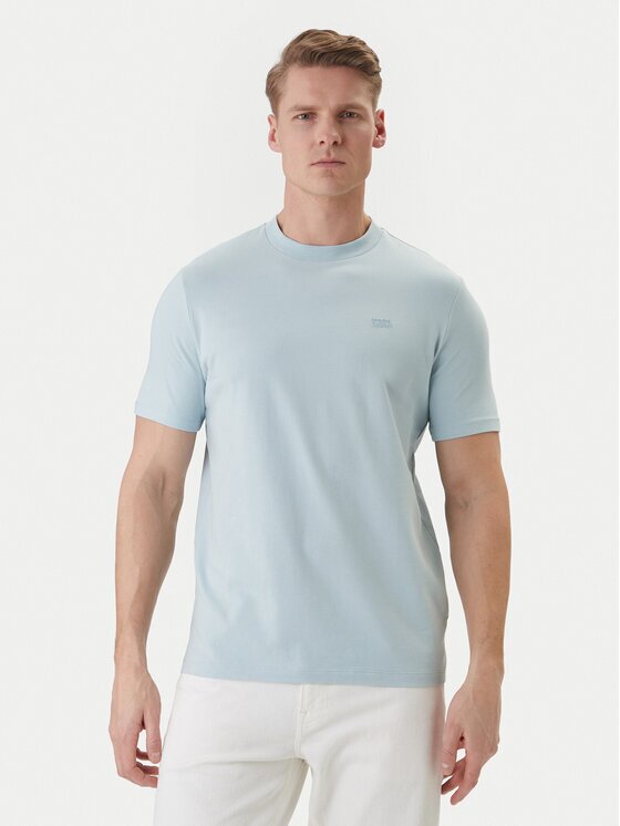 Karl Lagerfeld Tricou 755034 562235 Albastru celest Regular Fit