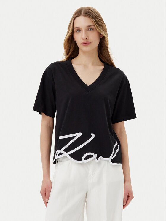 Karl Lagerfeld Tricou A2W17104 Relaxed Fit