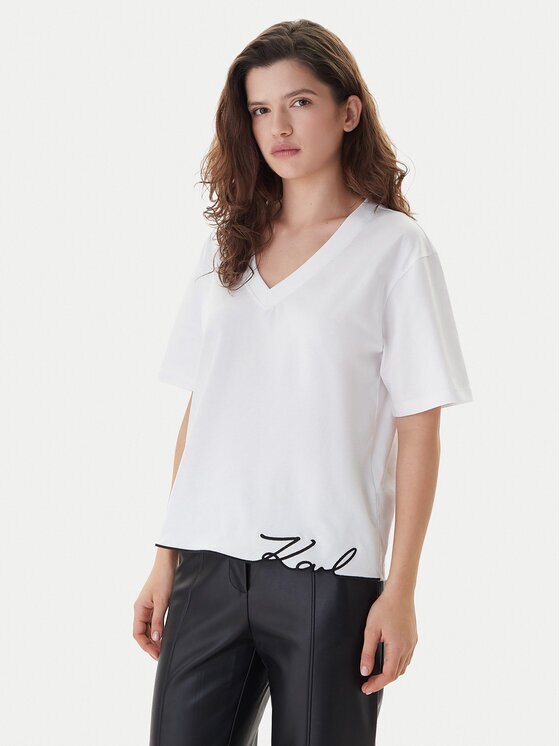 Karl Lagerfeld Tricou B1W17031 Relaxed Fit