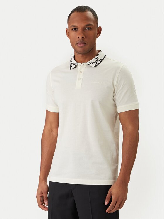 Karl Lagerfeld Tricou polo 745010 562200 Écru Regular Fit