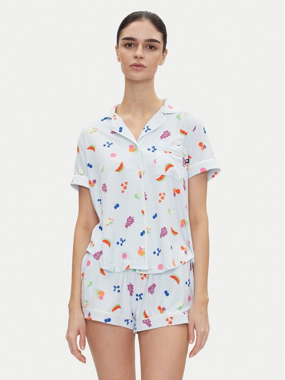 KATE SPADE Pijama KSI12749 Albastru celest Regular Fit