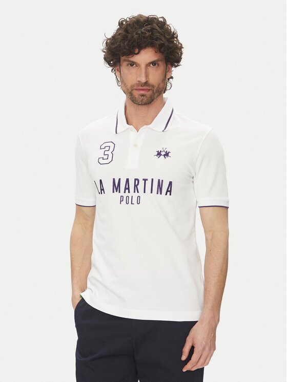 LA MARTINA Tricou polo Yeshayahu MAP320 PK001 Regular Fit
