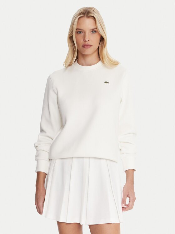 Lacoste Bluză SF5245 Écru Relaxed Fit