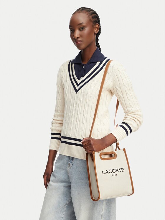 Lacoste Geantă Small Heritage Canvas Tote NF5232TD