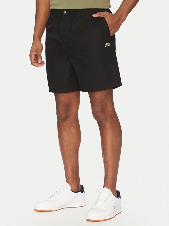 Lacoste Pantalon scurți din material GH7220 Relaxed Fit