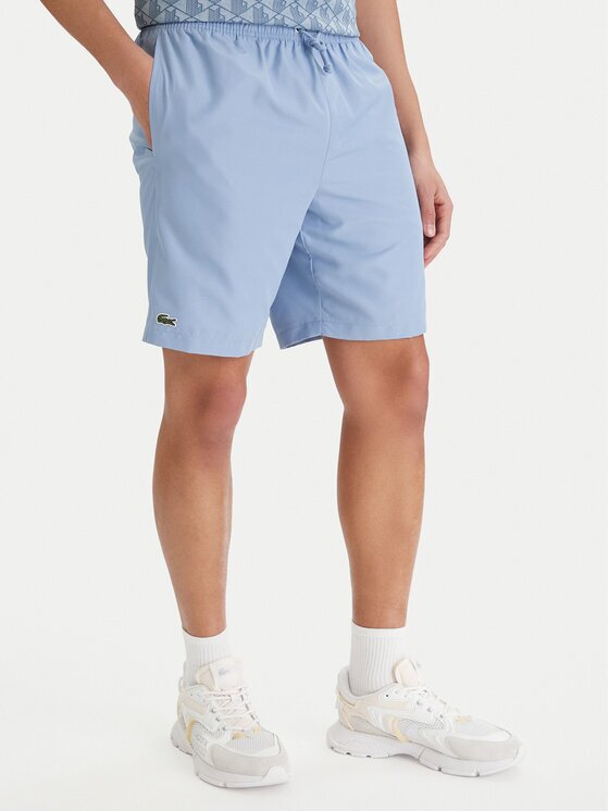 Lacoste Pantaloni scurți sport GH353T Albastru celest Relaxed Fit