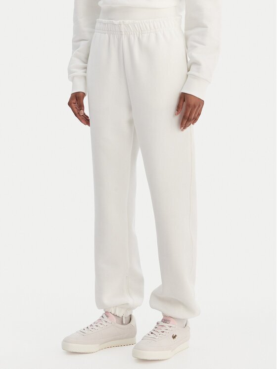 Lacoste Pantaloni trening XF5244 Écru Regular Fit