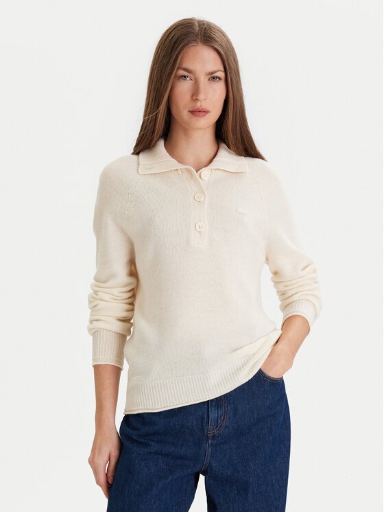 Lacoste Pulover AF4010 Écru Regular Fit