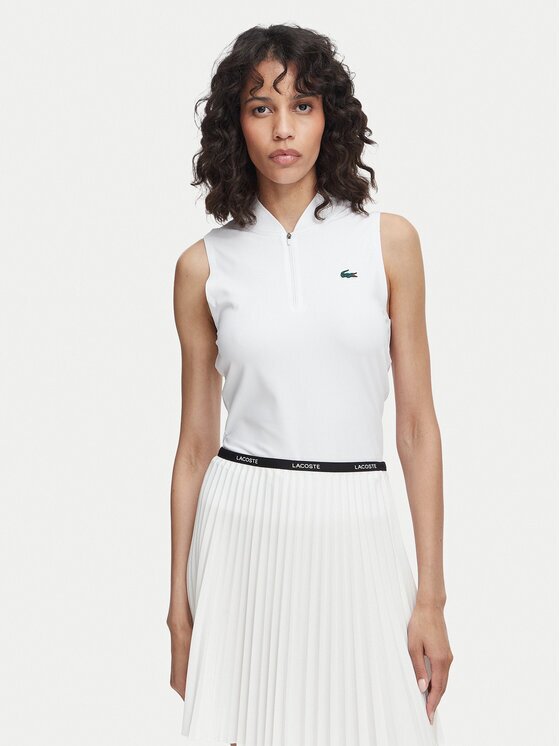 Lacoste Top PF0202 Alb Regular Fit