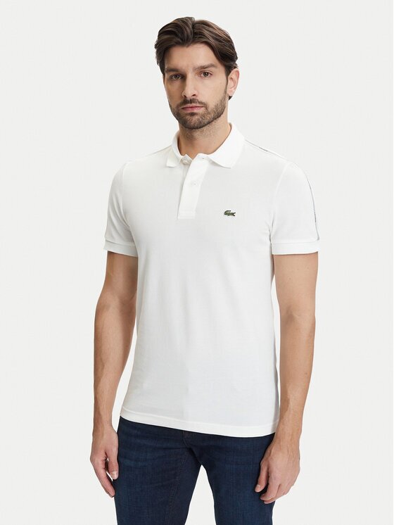 Lacoste Tricou polo PH0897 Écru Regular Fit