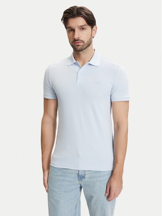Lacoste Tricou polo PH5056 Albastru celest Slim Fit