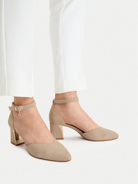 Lasocki Pantofi pumps CEO-WB-UMI-03 Bej