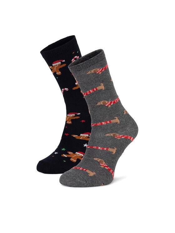 Lasocki Șosete lungi 2MB-002-AW24 (2-pack) Gri