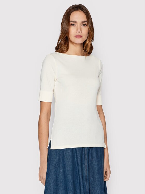 Lauren Ralph Lauren Bluză 200654963036 Écru Regular Fit