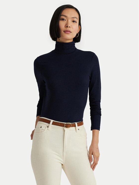 Lauren Ralph Lauren Bluză cu gât 200675597007 Slim Fit