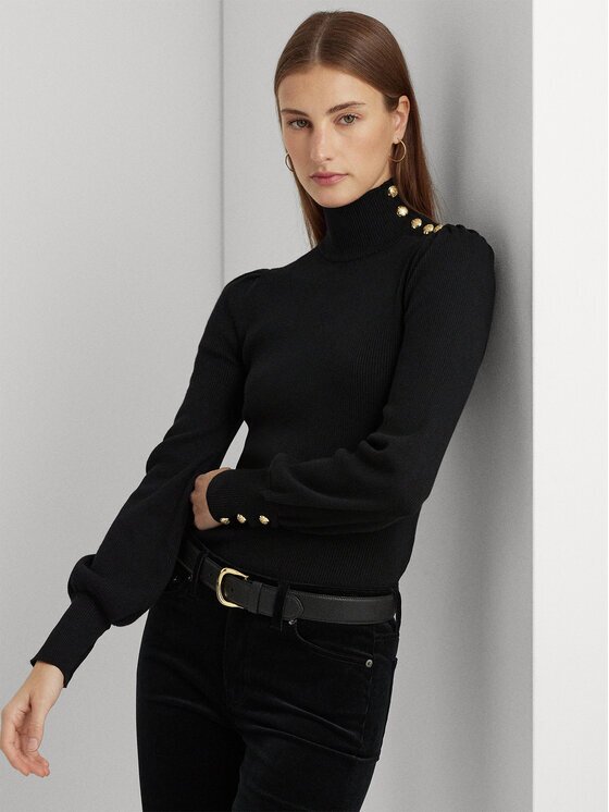Lauren Ralph Lauren Bluză cu gât 200882214001 Slim Fit