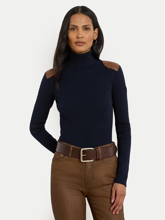 Lauren Ralph Lauren Bluză cu gât 200951386008 Slim Fit