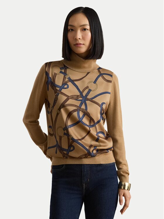 Lauren Ralph Lauren Bluză cu gât 200B27532001 Relaxed Fit