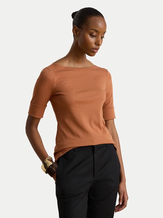 Lauren Ralph Lauren Bluză Judy 200654963505 Portocaliu Slim Fit