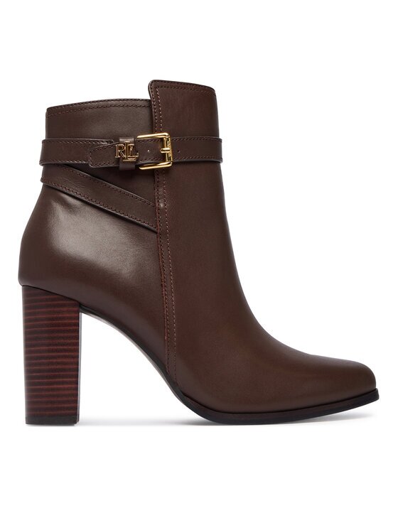 Lauren Ralph Lauren Botine Brooke II Calfskin Bootie Heel 802974475003