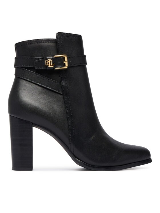 Lauren Ralph Lauren Botine Brooke II Calfskin Bootie Heel 802974475004