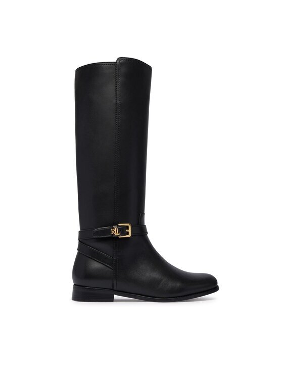 Lauren Ralph Lauren Cizme lungi riding Brooke II Calfskin Tall Boot 802974383004