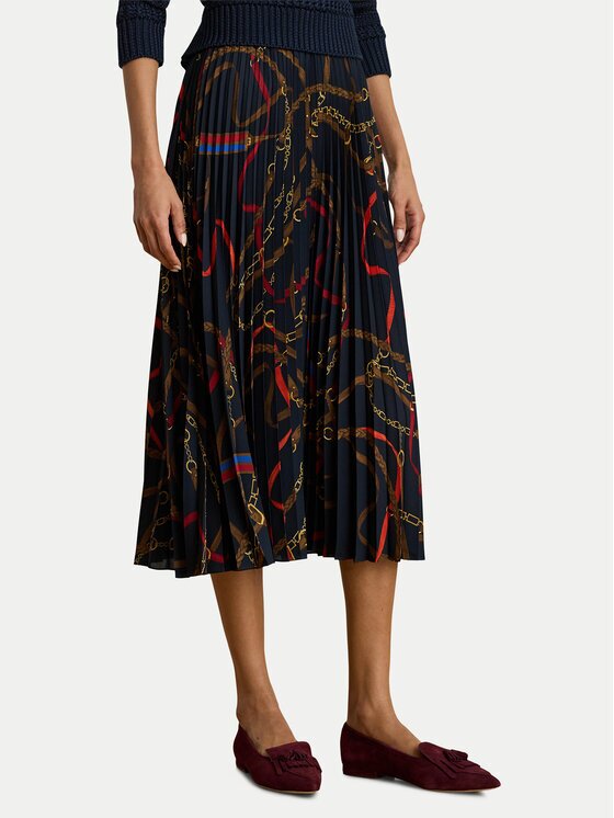 Lauren Ralph Lauren Fustă plisată 200P03550001 Regular Fit