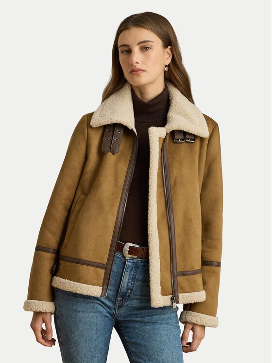 Lauren Ralph Lauren Geacă din imitație de piele 297P04122002 Regular Fit