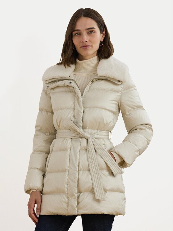 Lauren Ralph Lauren Geacă din puf 297957500002 Écru Regular Fit