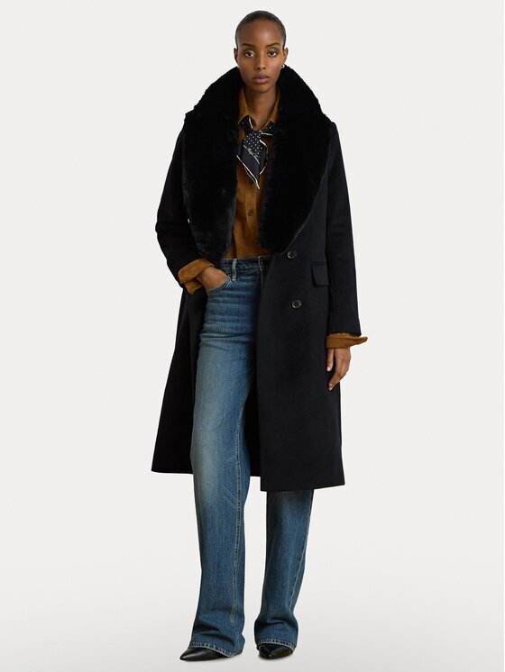 Lauren Ralph Lauren Palton de lână 297P23450002 Oversize