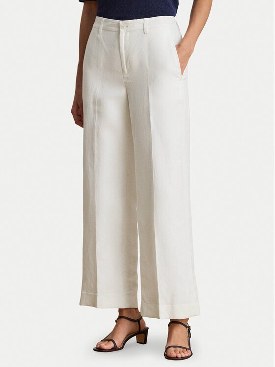 Lauren Ralph Lauren Pantaloni din material 200P08107001 Wide Leg