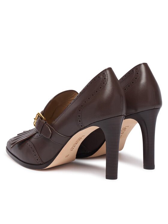 Lauren Ralph Lauren Pantofi Colleen Perforated Calfskin Kiltie Pump 802P02364004