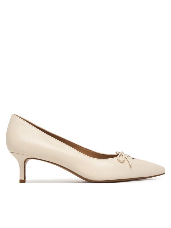 Lauren Ralph Lauren Pantofi cu toc subțire 802P06371004 Écru