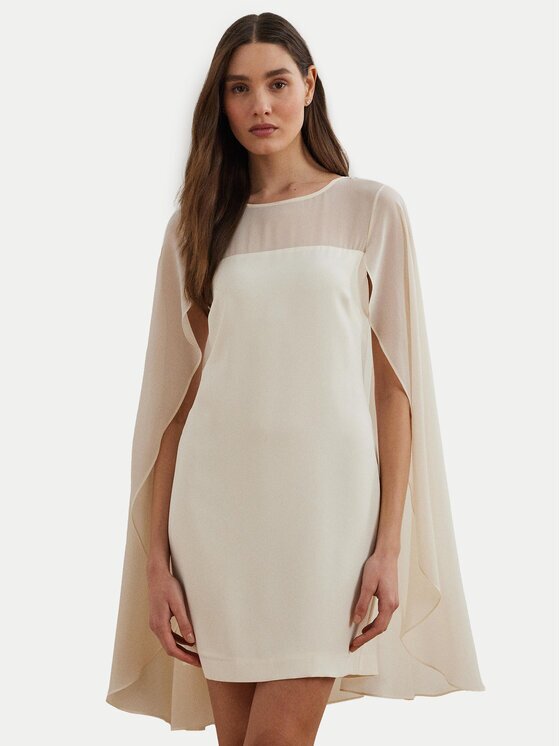 Lauren Ralph Lauren Rochie cocktail 253963771001 Écru Regular Fit