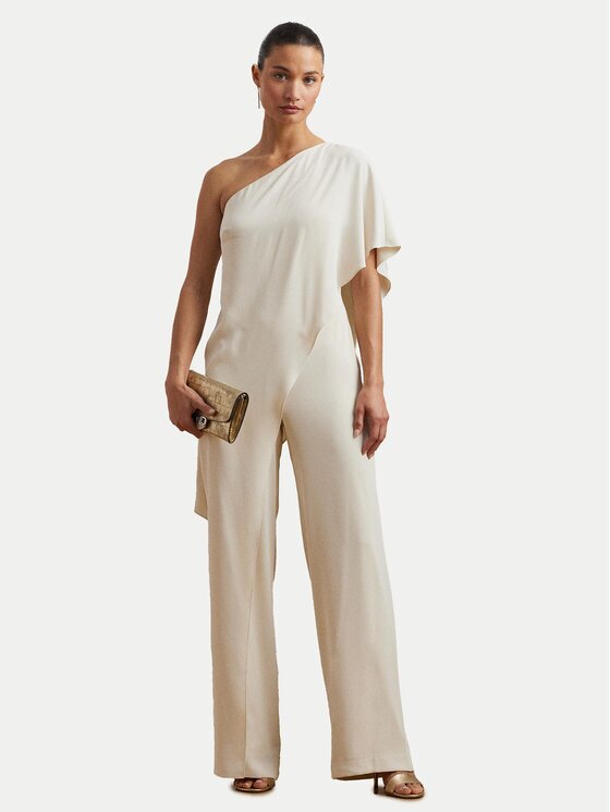 Lauren Ralph Lauren Salopetă 253909456003 Écru Regular Fit
