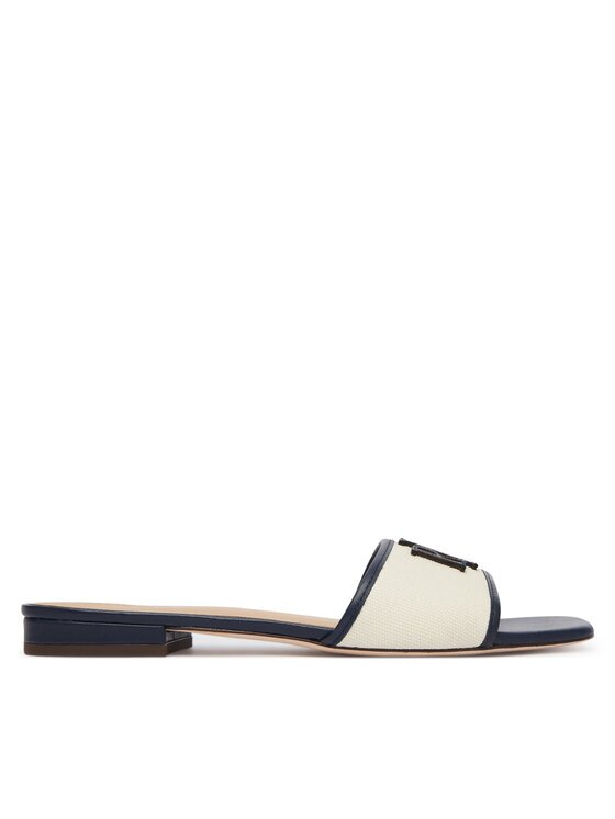 Lauren Ralph Lauren Şlapi Everley Sld2 802P04395001 Écru