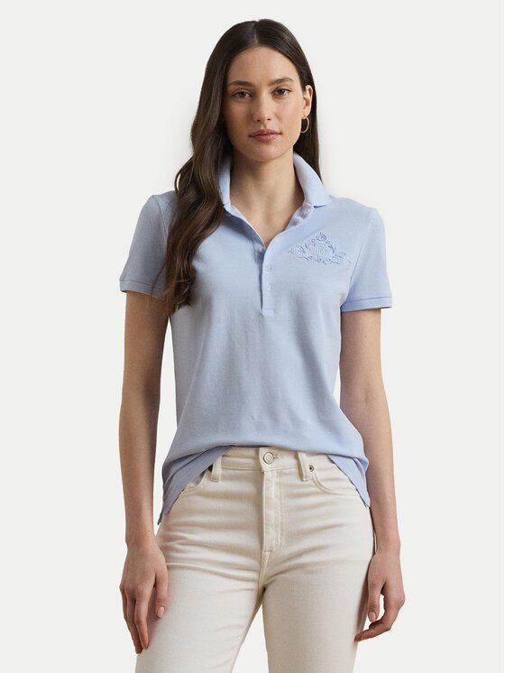 Lauren Ralph Lauren Tricou polo 200966129001 Albastru celest Slim Fit