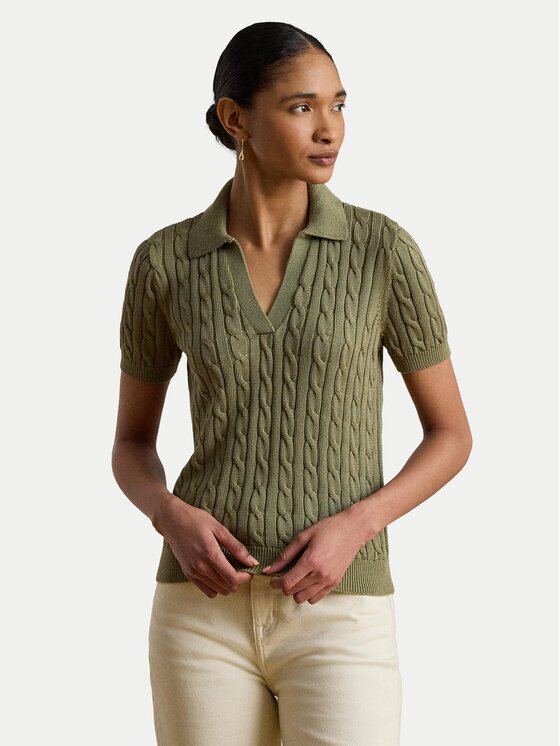 Lauren Ralph Lauren Tricou polo Cable 200P14041004 Regular Fit
