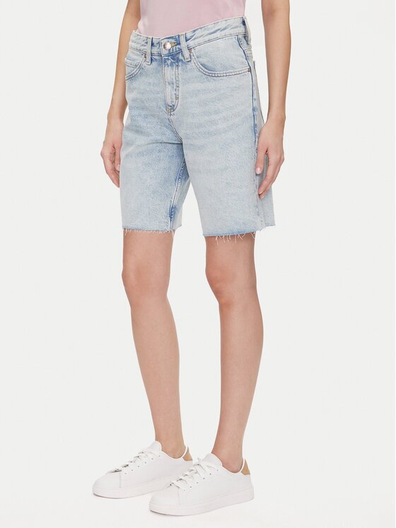 Lee Pantaloni scurți de blugi Rider 112363533 Loose Fit
