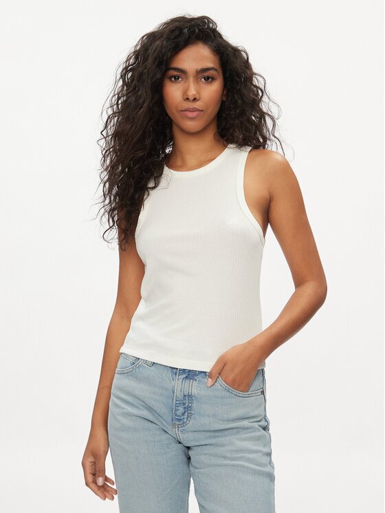 Lee Top 112350212 Écru Slim Fit