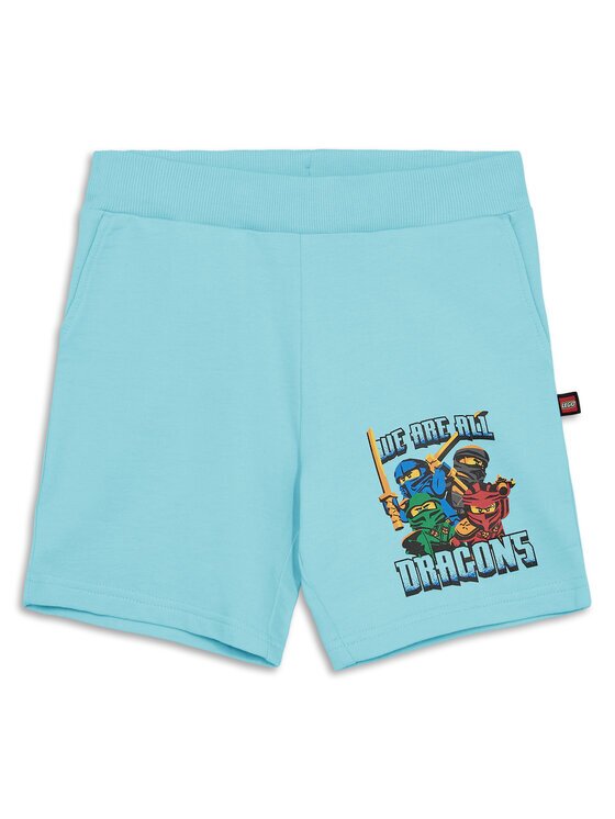 Lego Pantaloni scurți sport 12011466 Albastru celest Regular Fit
