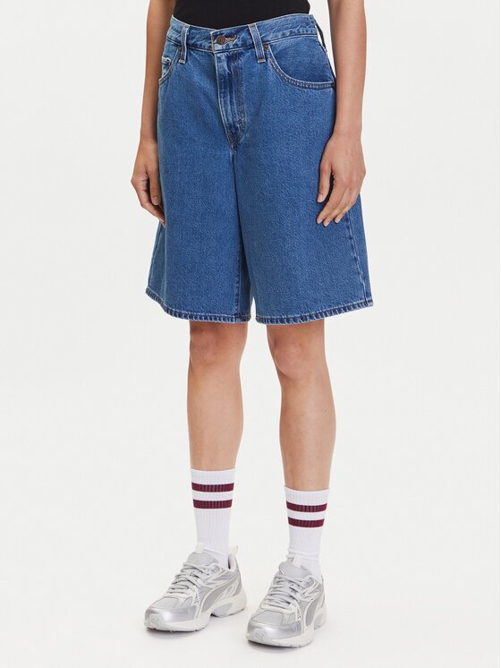 Levi's® Pantaloni scurți de blugi 000MJ-0001 Baggy Fit