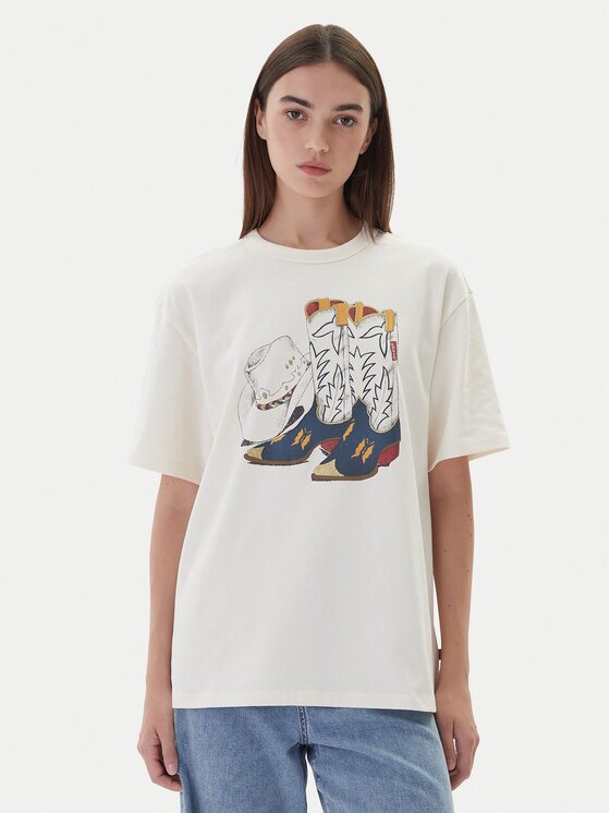 Levi's® Tricou Graphic Tabor 001MX-0007 Écru Regular Fit